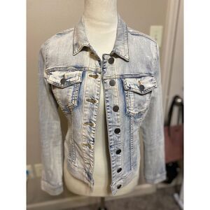 Kut from the Kloth Light Wash Denim Jean Jacket